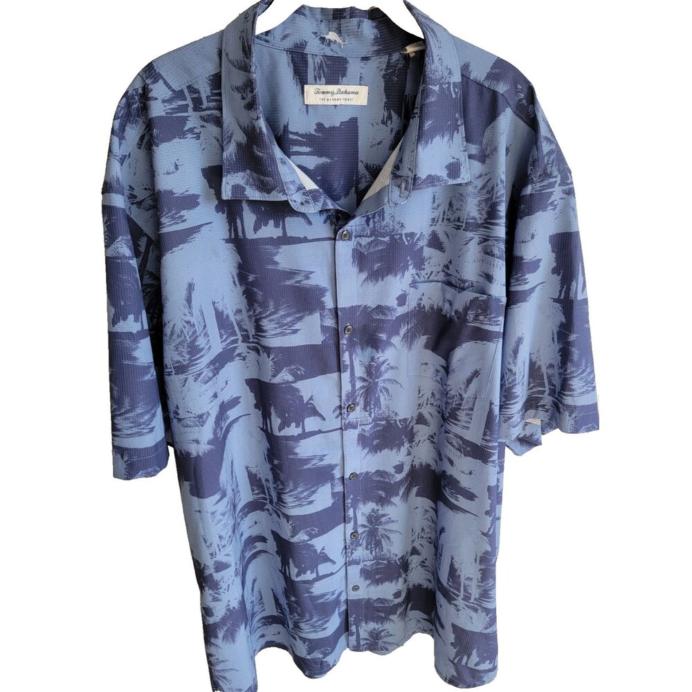 Tommy Bahama IslandZone Bahama Coast Shirt Mens 3XL Blue Tropical Button Up Big - Picture 2 of 7